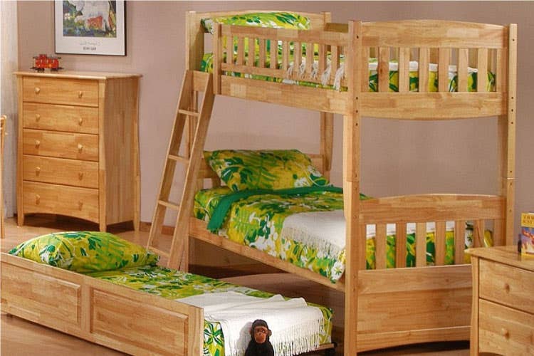 Twin loft bed deals with futon