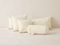 Woven Cotton Bone Throw Pillows