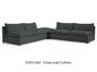 Organic Armless 3 Piece Sofa Modular - Custom Modern Modular Sectional Sofa Bed - Modular Sectional Sofa Furniture - The Futon Shop