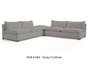 Organic Armless 3 Piece Sofa Modular - Custom Modern Modular Sectional Sofa Bed - Modular Sectional Sofa Furniture - The Futon Shop