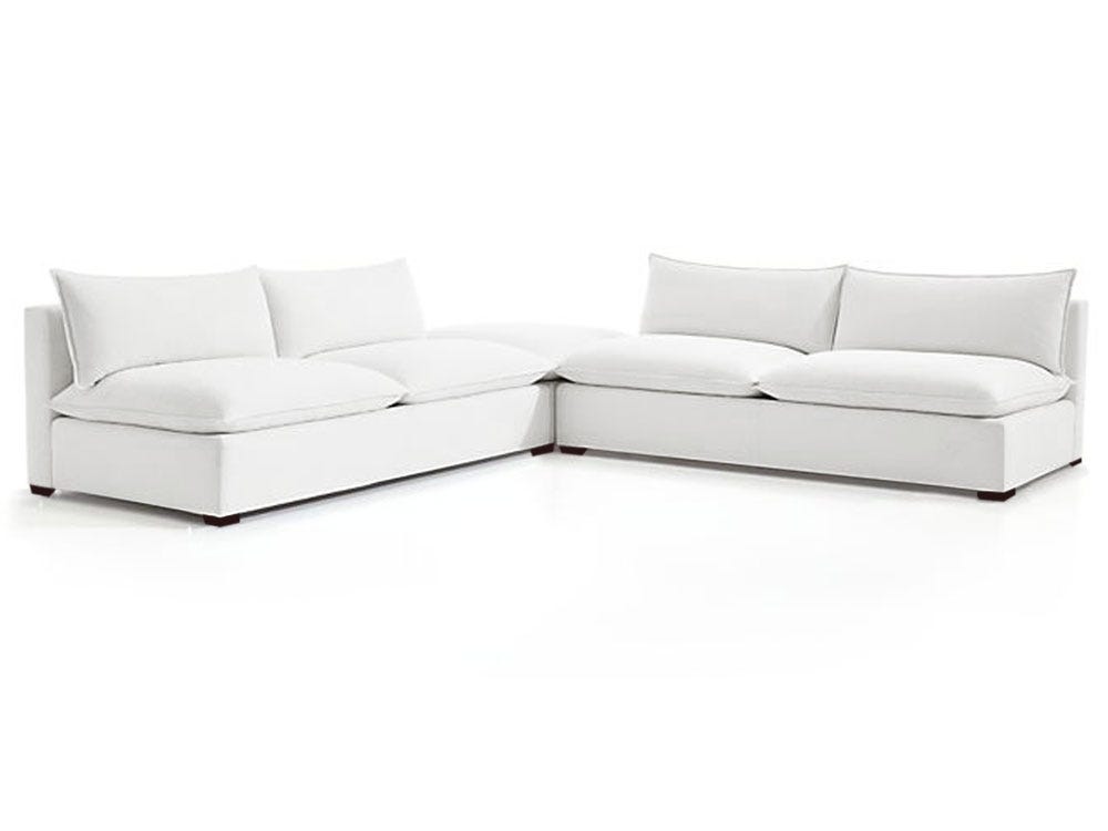 Organic Armless 3 Piece Modular Sofa