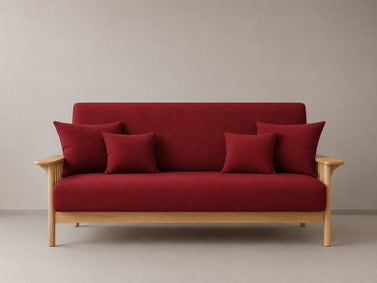 Chili Pepper - Solid Organic Cotton Twill Futon Cover 