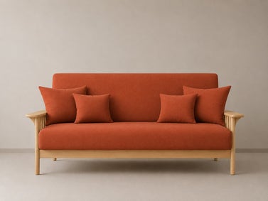 Sweet Potato - Solid Organic Cotton Twill Futon Cover -