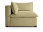 Organic Sofa Modular Corner Chair - Ready Made - Khaki Linen