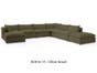 Organic 7 Piece Sofa Modular Sectional - Custom 7 Piece Modular Sectional Sofa - Modular Sectional Sofa Furniture - The Futon Shop