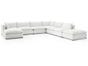 Organic 7 Piece Modular Sectional Sleeper Sofa - Custom Made To Order