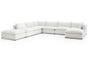 Organic 7 Piece Modular Sectional Sleeper Sofa - Custom Made To Order