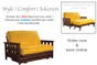 Lambton_Wallhugger_Loveseat_Futon_Frame_Dark_Cherry