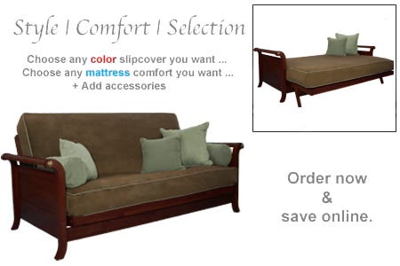 Lexington_Wallhugger_Futon_Frame_Dark_Cherry