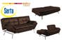 Matrix_Modern_Convertible_Futon_Sofa_Bed_Sleeper_Chocolate