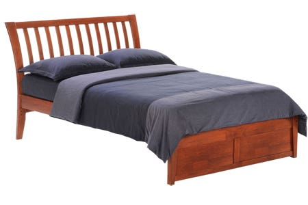 Nutmeg_Platform_Bed_Frame_Cherry_K_Series