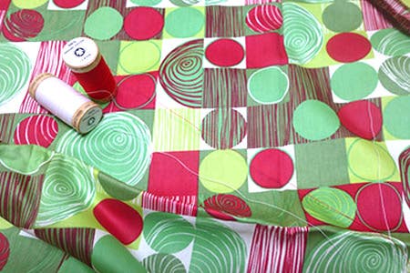 CPFCS321_-_Config Space Cowboy Red And Green Sateen - Pattern Organi sku CPFCS321_-_Config