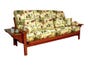 Akida Wood Futon Frame in Dark Cherry Finish 