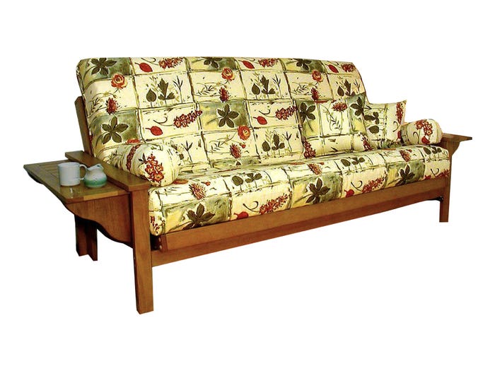 Akida Wood Futon Frame in Honey Oak Finish 