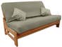No Arm Queen Cornerstone Wood Amish Shaker Futon Package