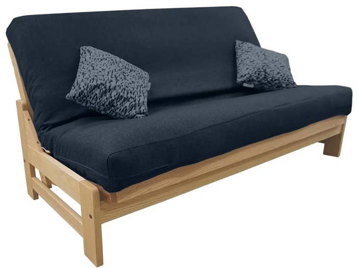 No Arm Full Double Cornerstone Wood Amish Shaker Futon Package