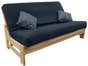 No Arm Queen Cornerstone Wood Amish Shaker Futon Package