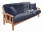 Bent Arm Full Double Cornerstone Wood Amish Shaker Futon Package