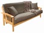 Cornerstone Wood Amish Bent Arm Mission Futon Frame Oak