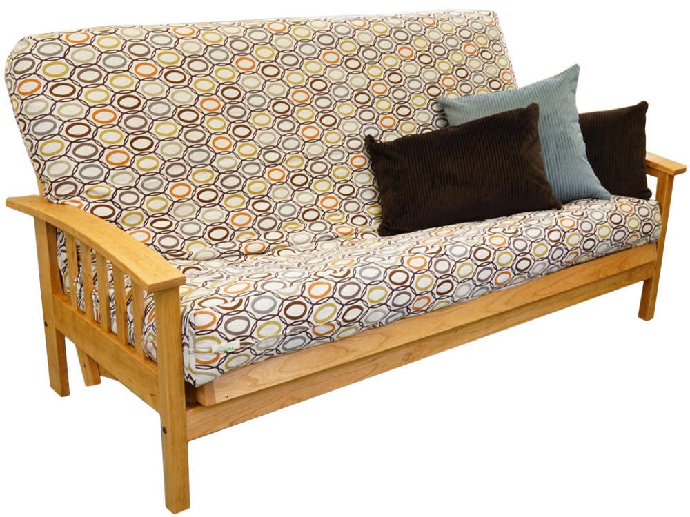 FRBEOKARM-FRAM_OKK Cornerstone Wood Amish Bent Arm Mission Futon Fram sku FRBEOKARM-FRAM_OKK