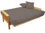Cornerstone Wood Amish Bent Arm Mission Futon Frame Oak