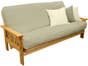 Flat Arm Queen Cornerstone Wood Amish Shaker Futon Package