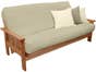 Flat Arm Full Double Cornerstone Wood Amish Shaker Futon Package