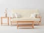 Bent Arm Queen Cornerstone Wood Amish Shaker Futon Package