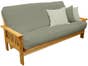 Flat Arm Queen Cornerstone Wood Amish Shaker Futon Package