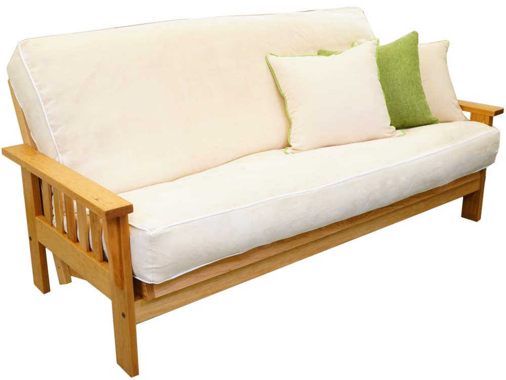 FRFLOKARM-FRAM_OKK Cornerstone Wood Amish Flat Arm Shaker Futon Frame sku FRFLOKARM-FRAM_OKK