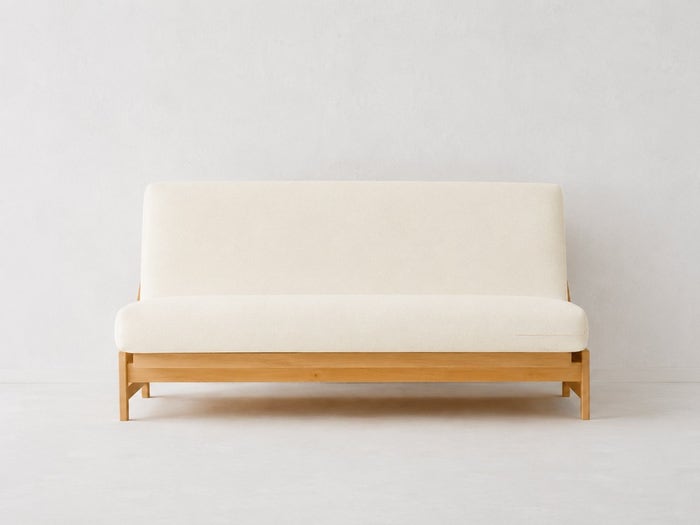 No Arm Cornerstone Wood Amish Shaker Futon Package