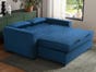 Augustine Blue Space Saving Full Or Queen Size Modern Sofa Bed