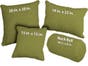 Avocado Velvet Microfiber Throw Pillows