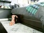 Simple Cappuccino Storage Bed