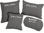 Bella Velvet Asphalt Throw Pillows