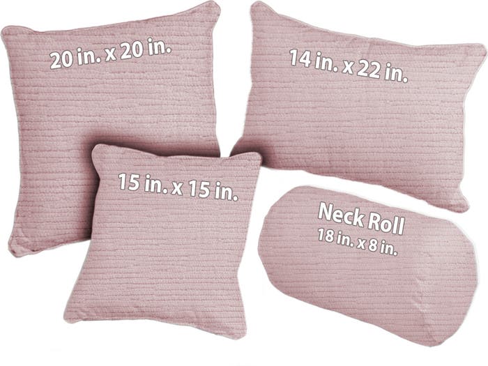 Belmont Textured Throw Pillow - Peony