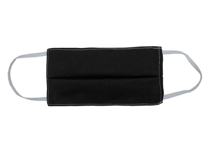 Black Organic Cotton and Silk Face Mask For Children & Adults