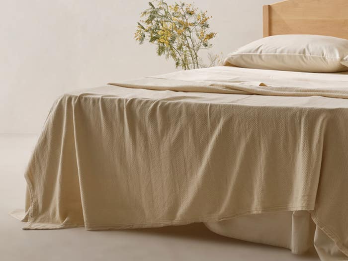 Naturesoft Chenille Herringbone Organic Cotton Blanket 