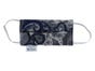 Silk Face Covering With Organic Cotton Paisley Blue Print For Children & Adults