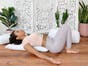 White Yoga Breathing Cushion
