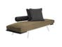 Spacely X-Long Single White Multi-Position Futon Frame and Mattress Set
