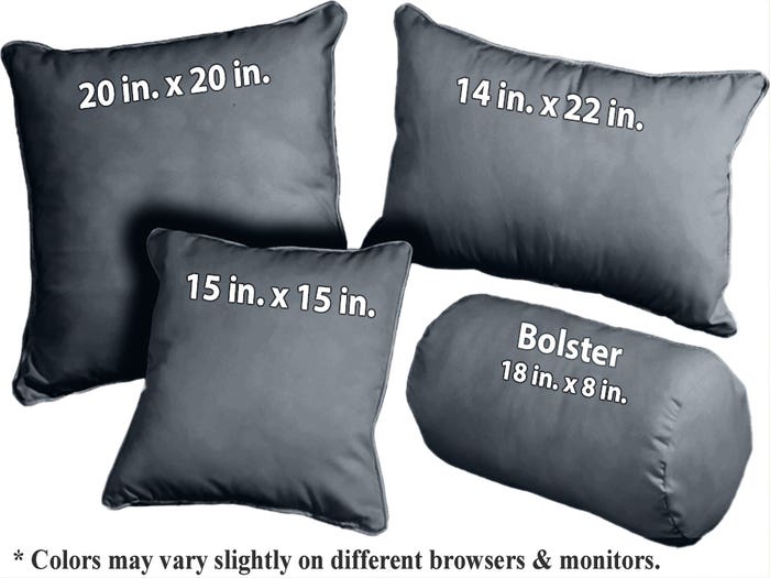Grey Hemp Throw Pillow