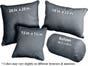 Grey Hemp Throw Pillow