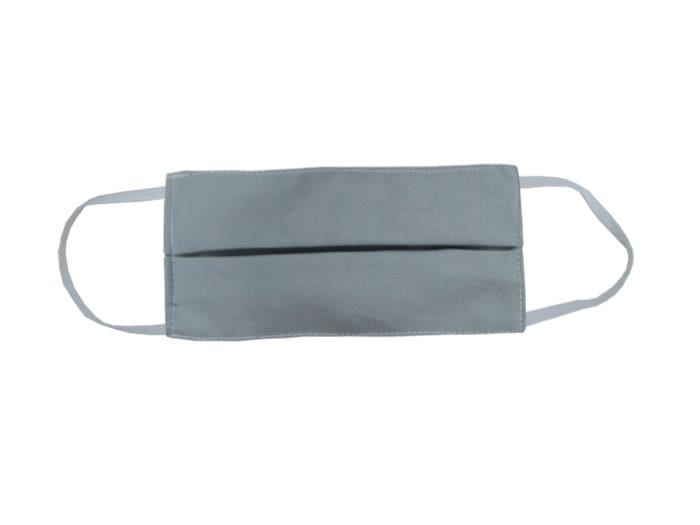 Cloud Grey Organic Cotton and Silk Face Mask For Children & Adults