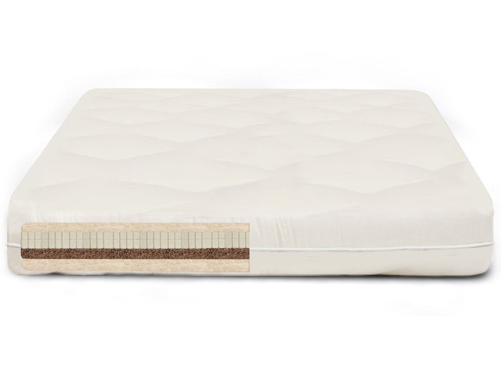 Cocosupport Chemical Free Mattress- 4 GOLS Certified Latex 2 Natural Coconut Coir & Wool - 8 Inch Firm