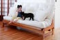 Cypress Wood Futon Frame in Java Finish
