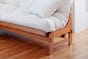 Cypress Wood Futon Frame in Oak Finish