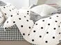 Clark Black & White Polka Dot 100% Cotton Sheet Set