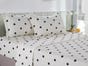 Clark Black & White Polka Dot 100% Cotton Sheet Set