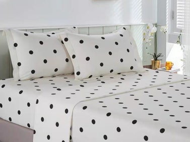 Clark Black & White Polka Dot 100% Cotton Sheet